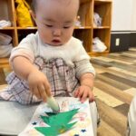 本日は栄縁さん @eien.kagoshima による食育の日でした 今回は野菜スタンプでクリスマスカード 作りを行いました~ 今回は栄縁さんと一緒に来園した 学生さんのご協力もいただきながら にぎやかな時間となりました