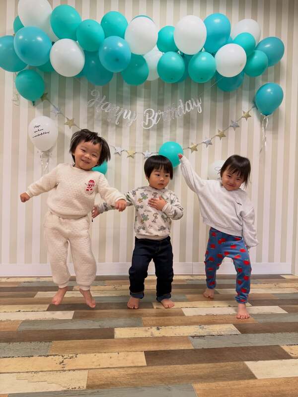 今日は誕生会とお別れ会の日でした