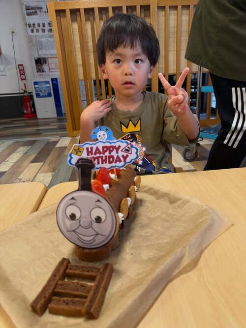 3歳の誕生日会 手作りケーキ