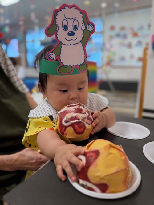 夏祭り　保育園　たこ焼き